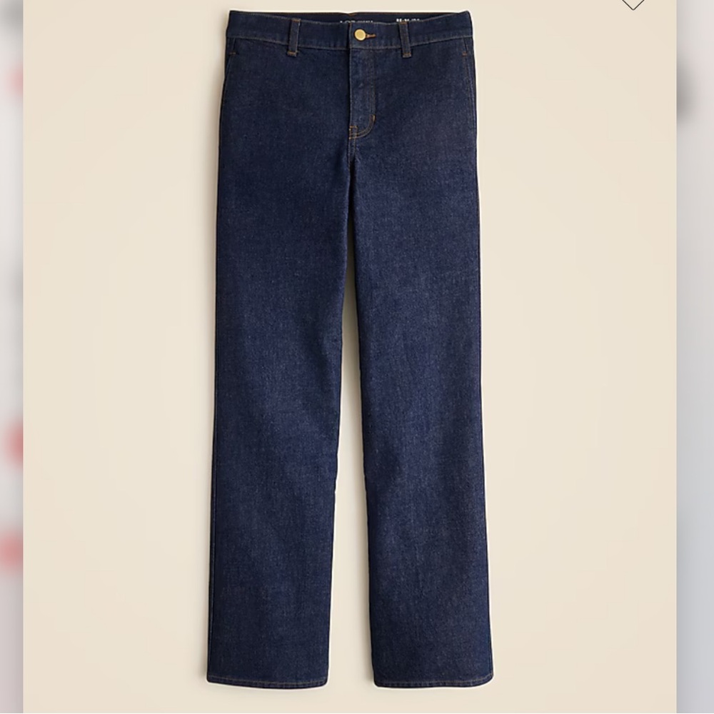 J Crew ‘96 Slim Wide Leg High Rise Denim Trouser Jeans Women’s Size 32